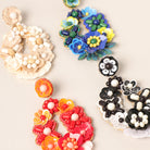 Flower Hollow Statement Drop Earrings - Fashion CITY