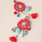 Women Jewelry Long Flower Earrings - Fashion CITY