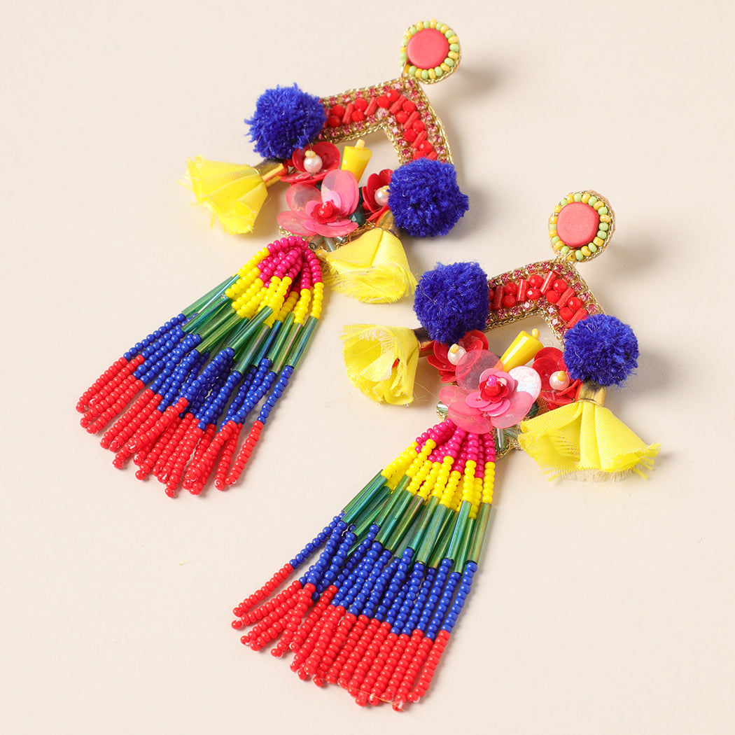 Multi Boho Chandelier Earrings - Fashion CITY