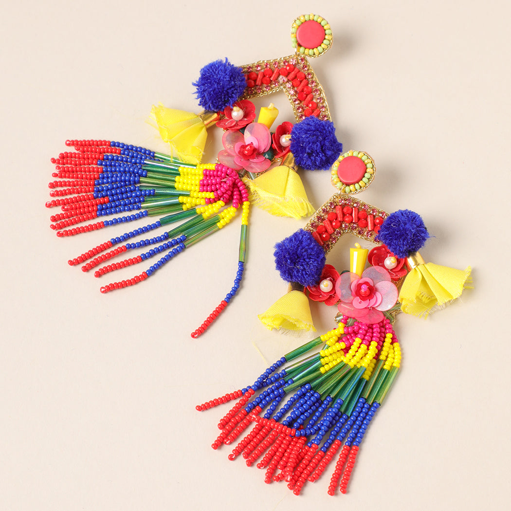 Multi Boho Chandelier Earrings - Fashion CITY