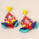 Multicolor Tassel Statement Earrings - Fashion CITY