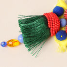 Multicolor Floral Bohemian Fringe Tassel Earrings - Fashion CITY