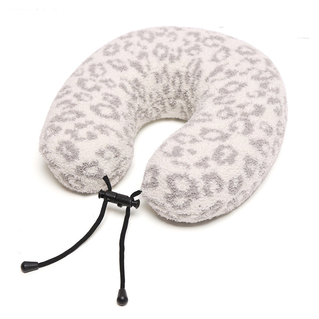 Soft Leopard Print Travel Neck Pillow - Fashion CITY