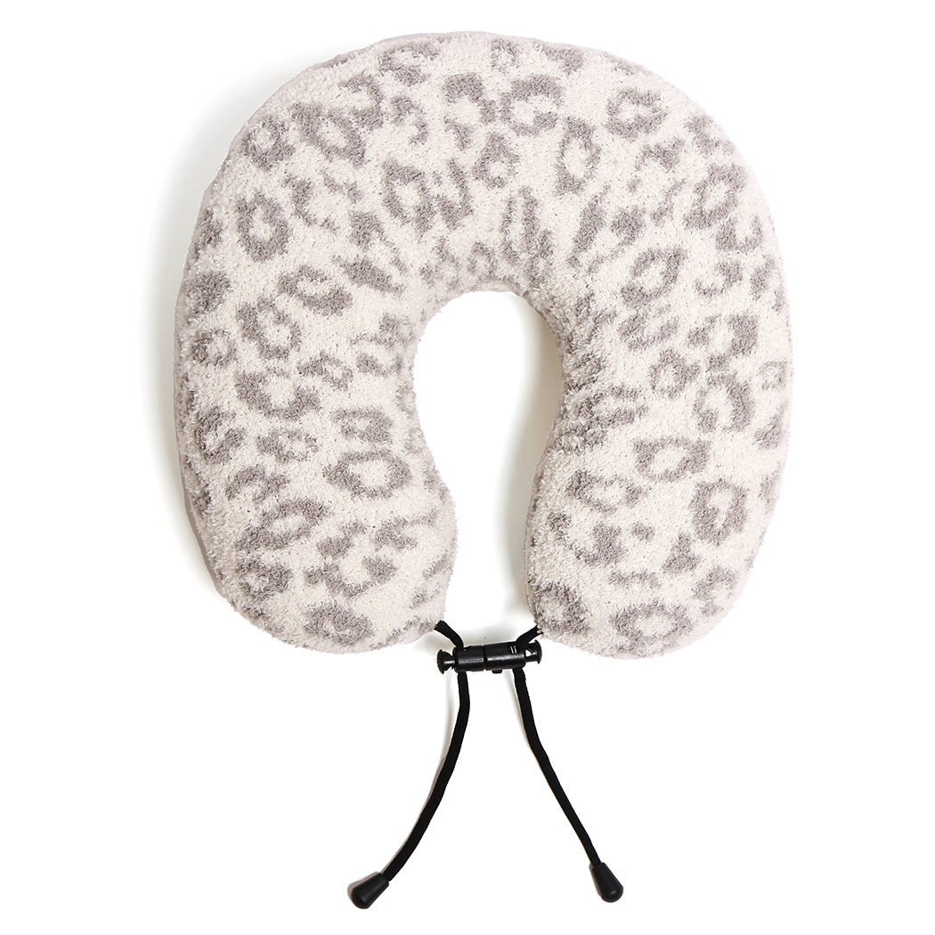 Soft Leopard Print Travel Neck Pillow - Fashion CITY