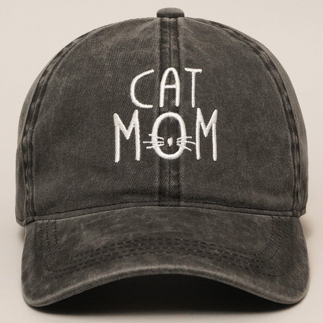 CAT MOM Denim Cotton Adjustable Hat - Fashion CITY