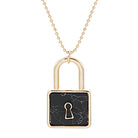 Padlock Pendant Necklace in Gold - Fashion CITY