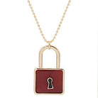 Padlock Pendant Necklace in Gold - Fashion CITY