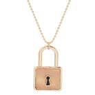 Padlock Pendant Necklace in Gold - Fashion CITY