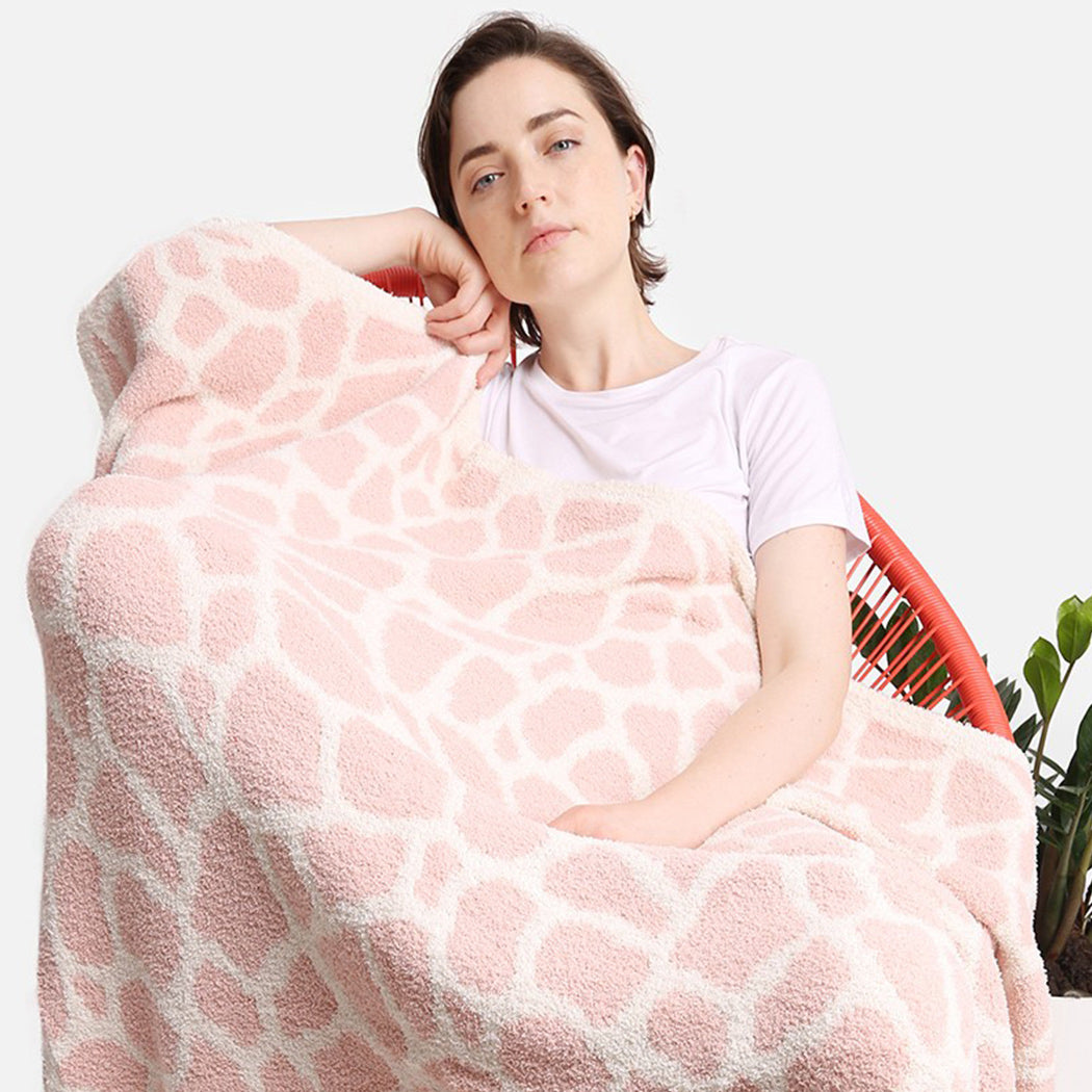 Giraffe Print Luxury Soft Throw Blanket - Fashion CITY