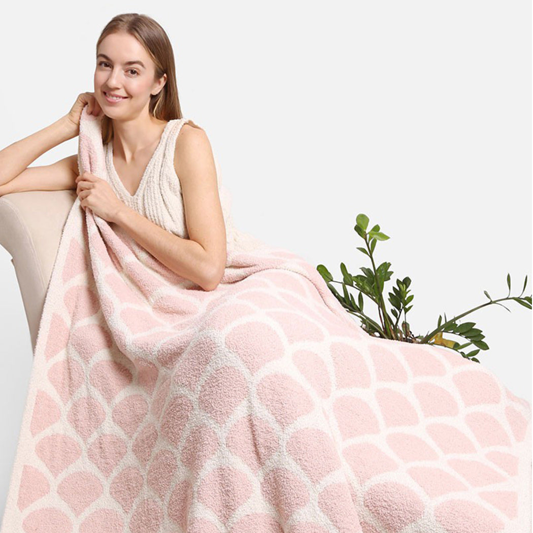 Mermaid Scale Pattern Luxury Soft Throw Blanket - Fashion CITY