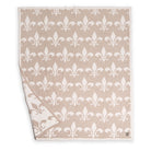 Fleur De Lis Pattern Luxury Soft Throw Blanket - Fashion CITY