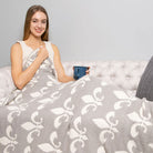 Fleur De Lis Pattern Luxury Soft Throw Blanket - Fashion CITY