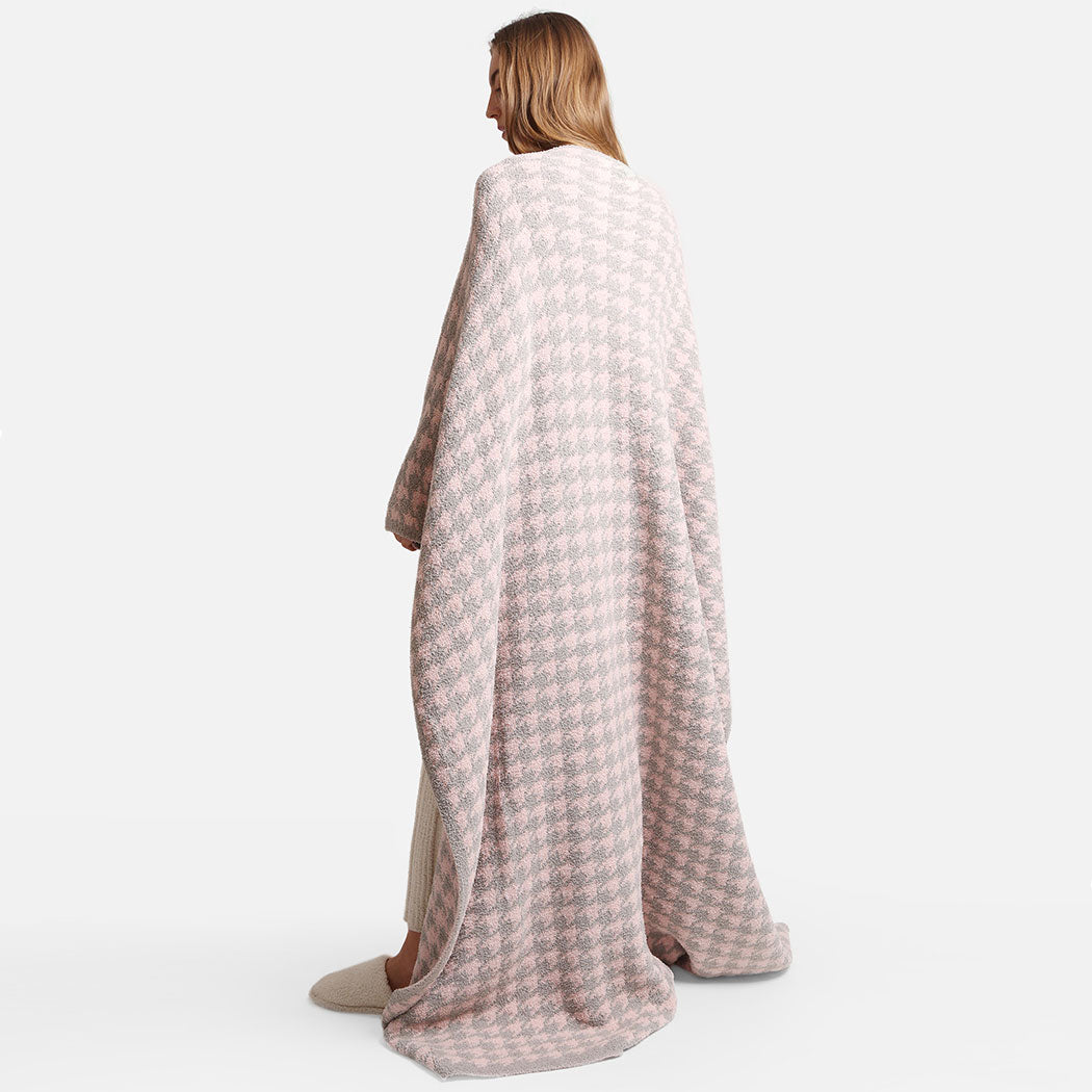 Houndstooth Pattern Luxury Soft Throw Blanket - Fashion CITY