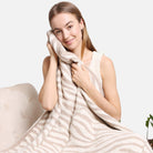 2 In 1 Zebra Print Throw Blanket & Pillow - Fashion CITY