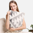 2 In 1 Boho Tribal Print Throw Blanket & Pillow - Fashion CITY