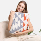 2 In 1 Boho Tribal Print Throw Blanket & Pillow - Fashion CITY