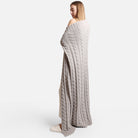 Braided Cable Knit Luxury Soft Throw Blanket - Fashion CITY