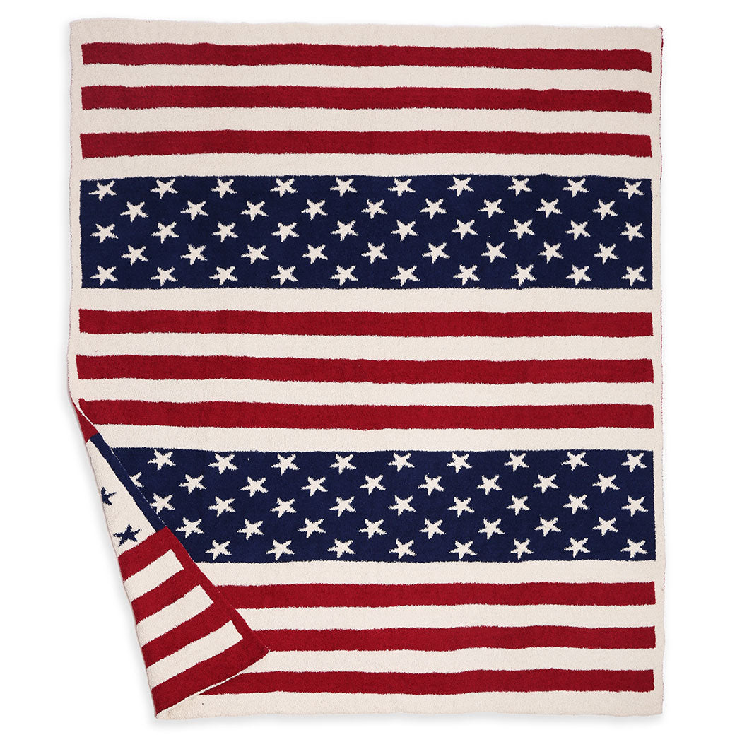 American Flag Print Luxury Soft Throw Blanket - Fashion CITY