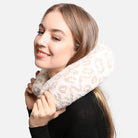 Soft Leopard Print Travel Neck Pillow - Fashion CITY