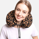 Soft Leopard Print Travel Neck Pillow - Fashion CITY