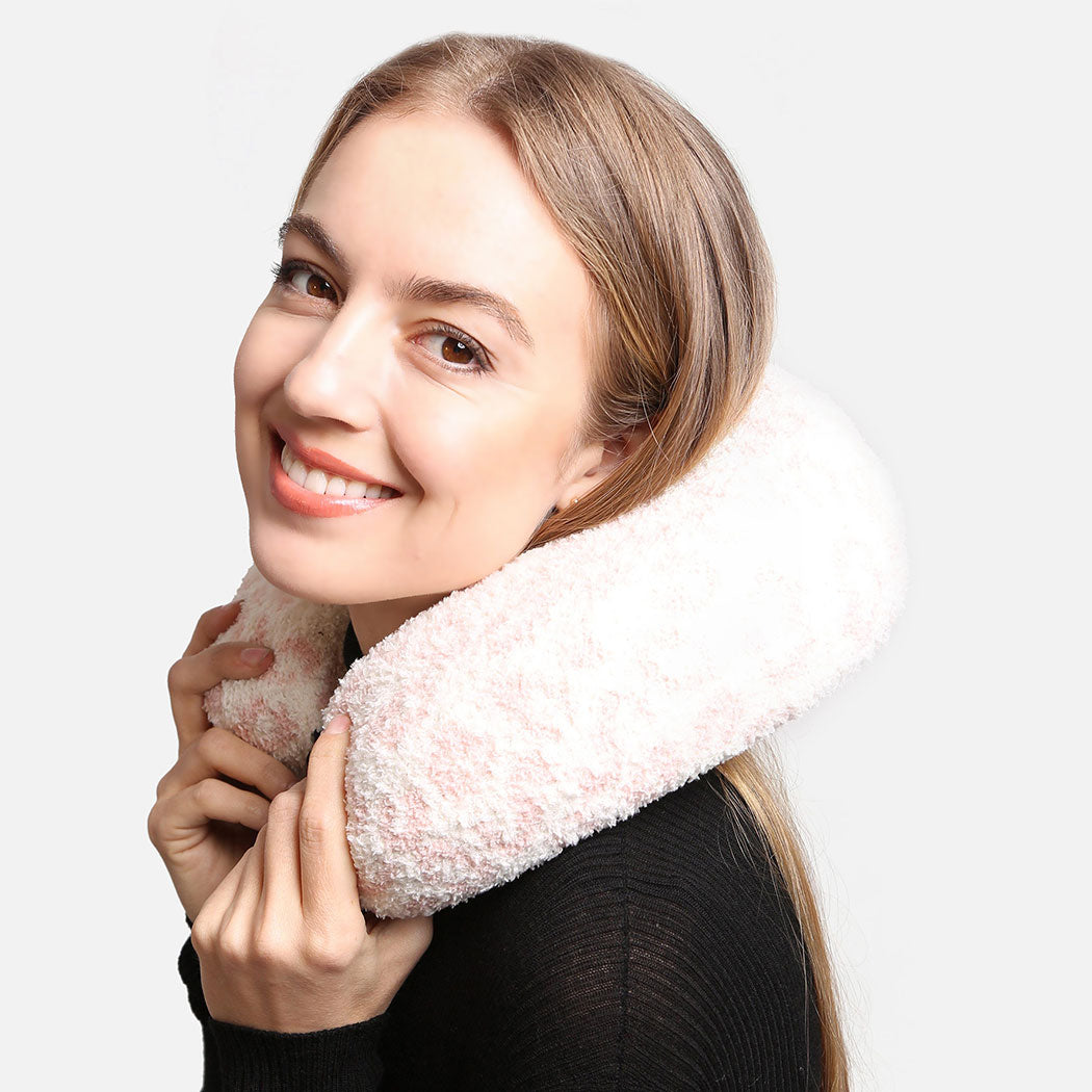 Soft Leopard Print Travel Neck Pillow - Fashion CITY