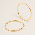 14k gold plated hoop earrings