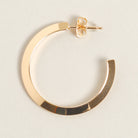 14k gold plated hoop earrings