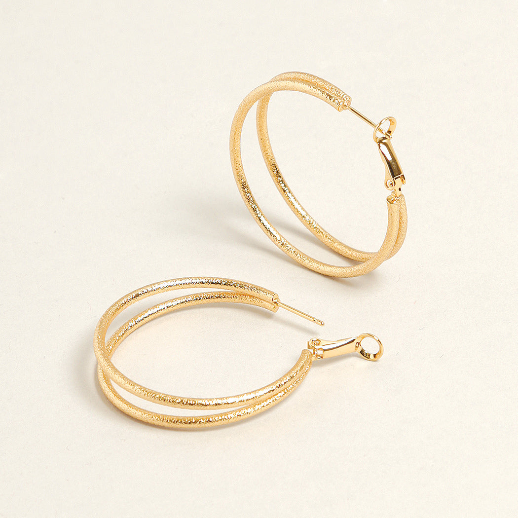 Hoop Earrings. Gold Hoop Earrings With Mulit-Color CZ For Wholesale | JR  Fashion Accessories