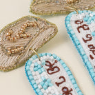 Blue Rodeo Boot Beaded Earrings - Fashion CITY