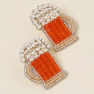 Beer Cups Beaded Earrings - Fashion CITY