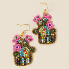 Gingerbread House Beaded Earrings - Fashion CITY