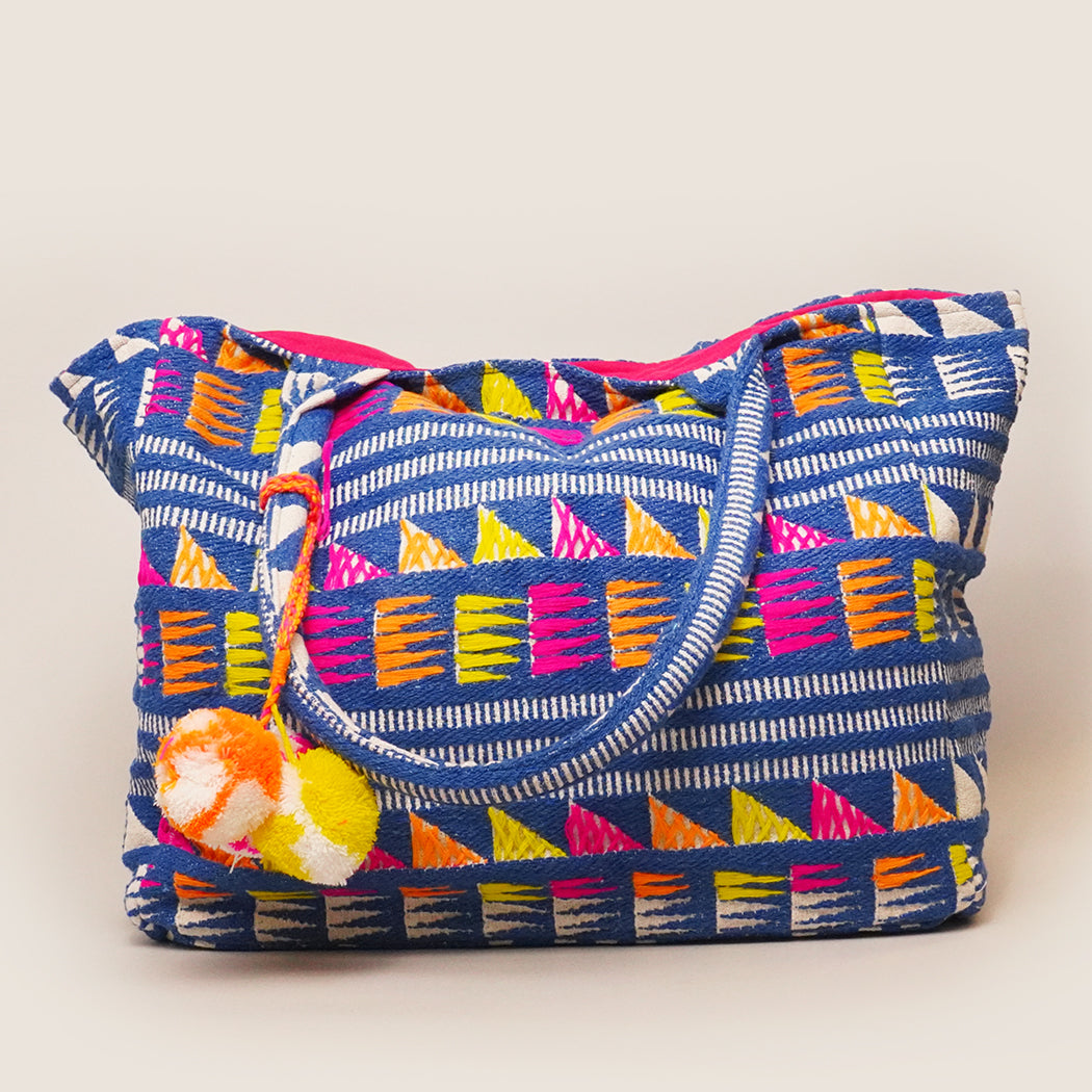Tribal Embellished Tote Bag - Fashion CITY