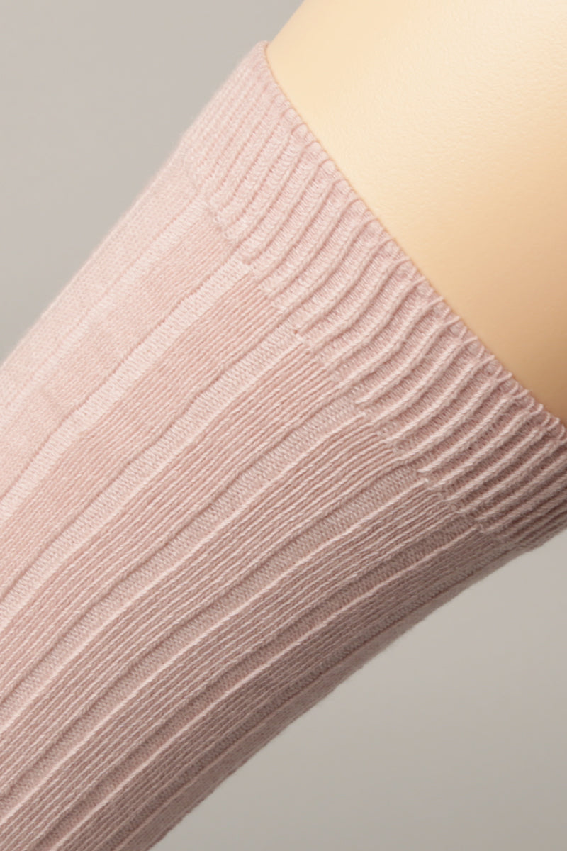 Women's Solid Color Cotton Blend Crew Socks - Fashion CITY