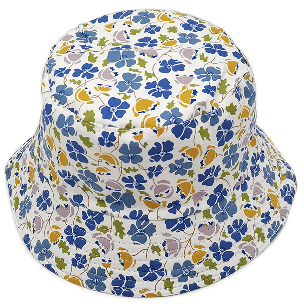 Mixed Floral Print Cotton Sun Bucket Hat - Fashion CITY