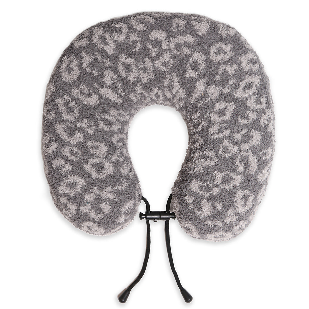 Soft Leopard Print Travel Neck Pillow - Fashion CITY