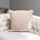 Braided Cable Knit Luxury Soft Cushion Cover - Fashion CITY